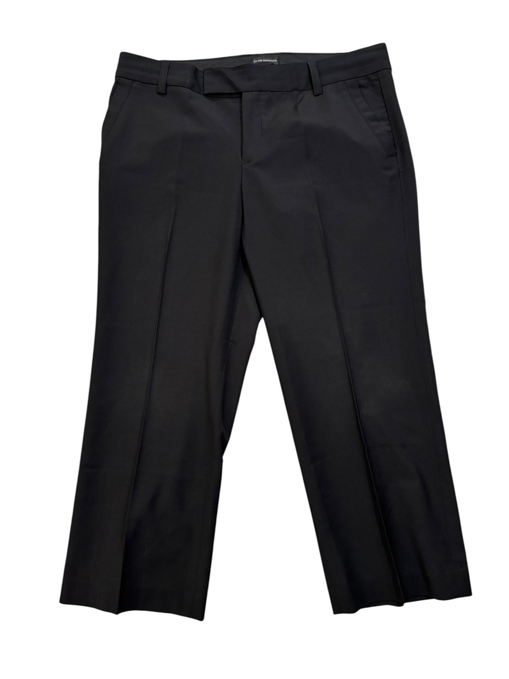 Club Monaco Pants, Black Wool Blend Crop Dress Pants, Size 10